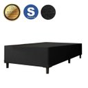 Ver imagem 2 de Base Cama Box Solteiro 88x188x 28 Suede Amassado Lobbox - Preto