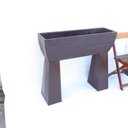 Ver imagem 6 de Vaso Planta 100x30 Jardineira Floreira Suporte Polietileno BGPLASTICOS V5100S MARROM CAFE 003