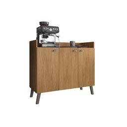 Buffet 0,90 Compacto Moderno com Excelente Organização - Freijó - 1