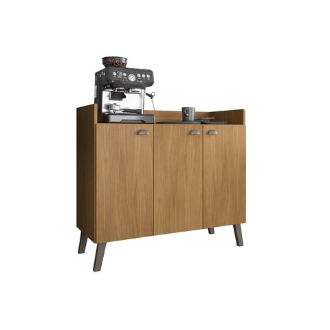 Buffet 0,90 Compacto Moderno com Excelente Organização - Freijó