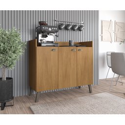 Buffet 0,90 Compacto Moderno com Excelente Organização - Freijó - 2