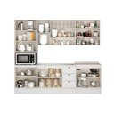 Ver imagem 3 de Cozinha Modulada Completa Bella 5 Peças (2aéreos+2balcões+1paneleiro) C5p119 Branco - Carraro
