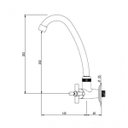 Ver imagem 2 de Torneira de Parede para Cozinha 1156P37 1/4 de Volta Japi
