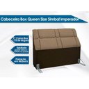 Ver imagem 2 de Cabeceira Cama Box Estofada King King Imperador Suede Marrom Chocolate - Simbal