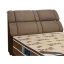 Ver imagem 1 de Cabeceira Cama Box Estofada King King Imperador Suede Marrom Chocolate - Simbal