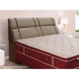 Cabeceira Cama Box Estofada King King Imperador Suede Marrom Chocolate - Simbal - 6