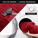 Ver imagem 3 de Jogo Kit Tapete Cozinha Anti Derrapante 3 Uni Vinho