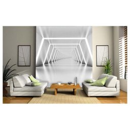 Papel De Parede Túnel Profundidade Caminho 3D 6M² At27 - 2