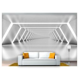 Papel De Parede Túnel Profundidade Caminho 3D 6M² At27 - 1