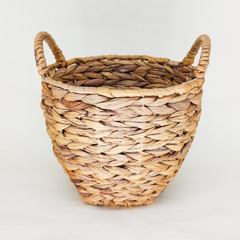 Cesto de Palha Natural com Alça:M