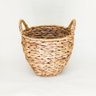 Cesto de Palha Natural com Alça:M - 2