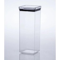 Kit 10 Potes Hermético Acrílico Tampa Quadrado Empalhável - 7 Kit 10 Potes Hermético Acrílico Tampa Quadrado Empalhável - 7