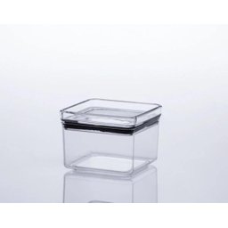 Kit 10 Potes Hermético Acrílico Tampa Quadrado Empalhável - 5 Kit 10 Potes Hermético Acrílico Tampa Quadrado Empalhável - 5
