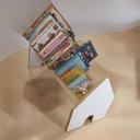 Ver imagem 6 de Porta Livros Infantil Revisteiro Casinha - Montessori - 40cm