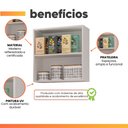 Ver imagem 3 de Armário Aéreo de Cozinha 1 Porta 0,59m Favorita Branco Lacca