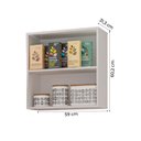 Ver imagem 2 de Armário Aéreo de Cozinha 1 Porta 0,59m Favorita Branco Lacca