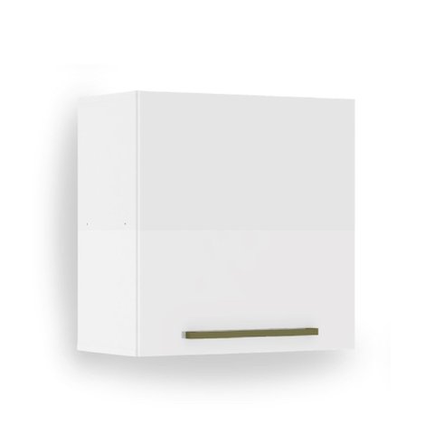 Armário Aéreo de Cozinha 1 Porta 0,59m Favorita Branco Lacca