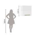 Ver mais imagens de Armário Aéreo de Cozinha 1 Porta 0,59m Favorita Branco Lacca