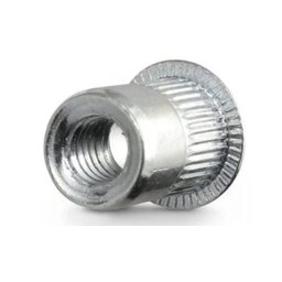 Rebite Rosca Recartilhado Cabeça Plana M10 Zincado 50 Peças - 3