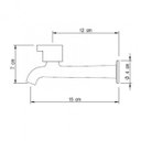 Ver imagem 2 de Torneira de Parede para Cozinha 1158J4 1/4 de Volta Japi