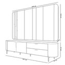 Ver imagem 6 de Rack para Sala com Painel para Tv 75 Pol Dion D05 Bali Cedro - Lyam Decor