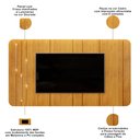 Ver imagem 5 de Rack para Sala com Painel para Tv 75 Pol Dion D05 Bali Cedro - Lyam Decor