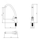 Ver imagem 2 de Torneira de Mesa para Cozinha 1156MIHB 1/4 de Volta Japi