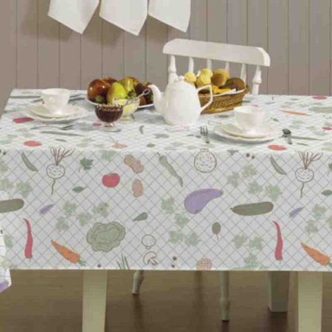 Toalha de Mesa Super Prática 1,50 X 2,20 M Hortaliça Lepper