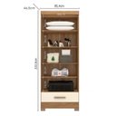 Ver imagem 6 de Guarda Roupa Smart Plus Rodial Cinamomo Off White