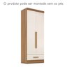 Guarda Roupa Smart Plus Rodial Cinamomo Off White - 3