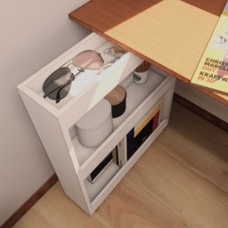 Carrinho Auxiliar para Home Office Branco com 3 Prateleiras Escritório Consultório - 1