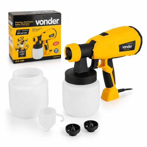 Pistola de Pintura Elétrica Vonder PEV400 220V 800ml/Min