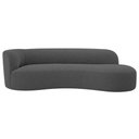 Ver imagem 6 de Divã Recamier Orgânico Tokyo 160cm Lado Direito Linho Cinza