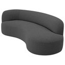 Ver imagem 1 de Divã Recamier Orgânico Tokyo 160cm Lado Direito Linho Cinza