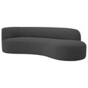 Ver imagem 2 de Divã Recamier Orgânico Tokyo 160cm Lado Direito Linho Cinza