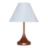 Abajur para Sala ou Quarto Base Cobre e Cúpula de algodão Branca - 1