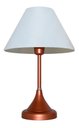 Ver imagem 3 de Abajur para Sala ou Quarto Base Cobre e Cúpula de algodão Branca