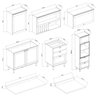 Cozinha Modulada Cristal 330cm Provençal Completa 100% Mdf Cor:branco - 5