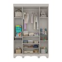 Ver imagem 5 de Guarda-Roupa Infantil 122cm 4 Portas e 2 Gavetas Dengo Multimóveis MP4438 - Off White
