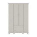 Ver imagem 6 de Guarda-Roupa Infantil 122cm 4 Portas e 2 Gavetas Dengo Multimóveis MP4438 - Off White