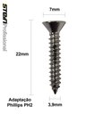 Ver imagem 6 de Parafuso Inox Auto Atarraxante Chata Phillips Stein 3,9x22 Caixa com 300 Peças