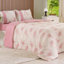 Ver imagem 1 de Edredom Casal Bella Cama Malha 125g/m² 100% Algodão 200x220cm Bene Casa Rosa