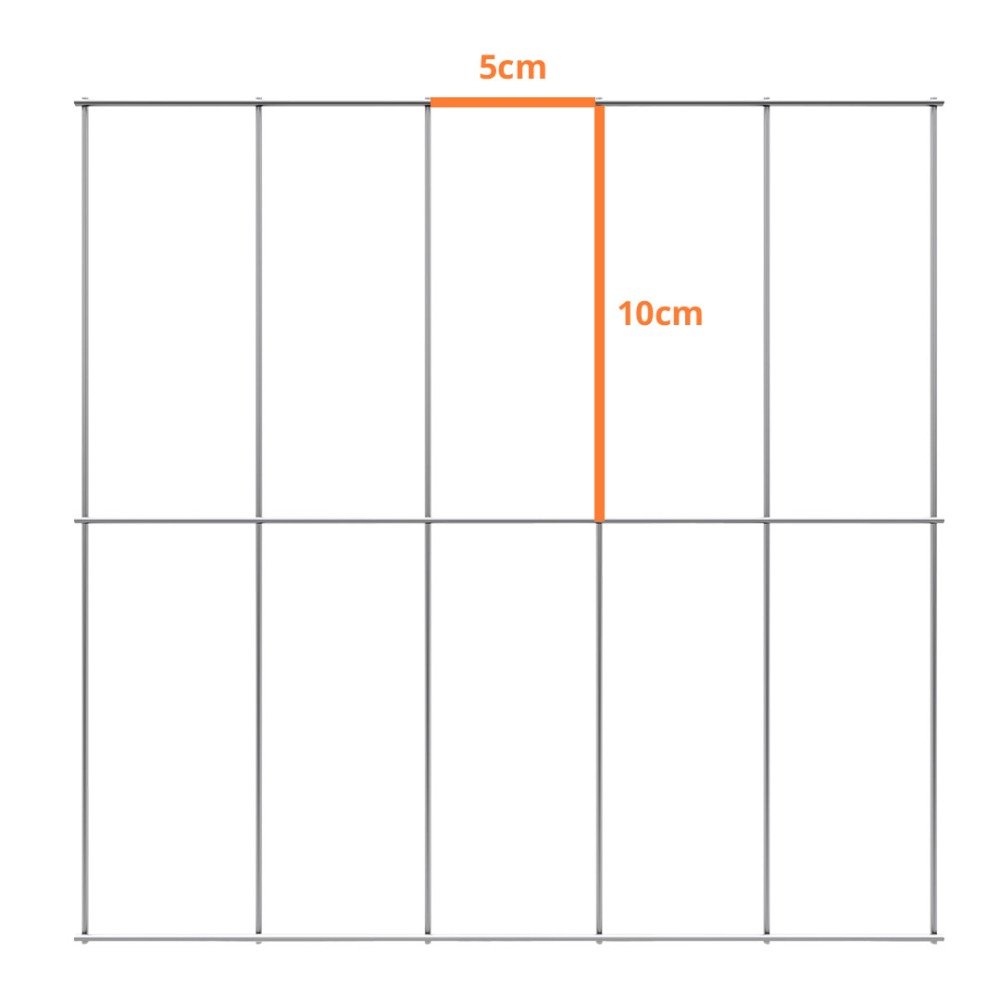 Tela Soldada Morada Leve (fio 1,90mm / malha 5x10cm) - Rolo 25m x 1,50m altura - 2