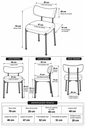 Ver imagem 4 de Kit 2 Cadeiras Jantar Estofada Aço Carbono Design Curvo Moderna - Cosper