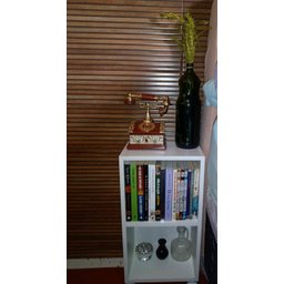 Mesa de Cabeceira / Organizador com 02 Prateleiras e Rodizios - 5