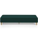 Ver imagem 3 de Kit 02 Puffs Decorativo Sala de Estar Bali W01 Pés Palito 170x60cm Bouclê Verde - Lyam Decor