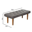 Ver imagem 3 de Recamier Banco Quarto Paris 150cm Suede Pavia:Cinza