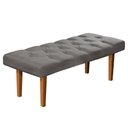 Ver imagem 1 de Recamier Banco Quarto Paris 150cm Suede Pavia:Cinza
