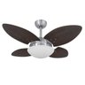 Ventilador de Teto 4 Pás e Luminária Volare Escovado Mini Pétalo Palmae Volare - 2