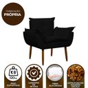 Ver imagem 7 de Kit Poltrona Recepção Pés Madeira Opala